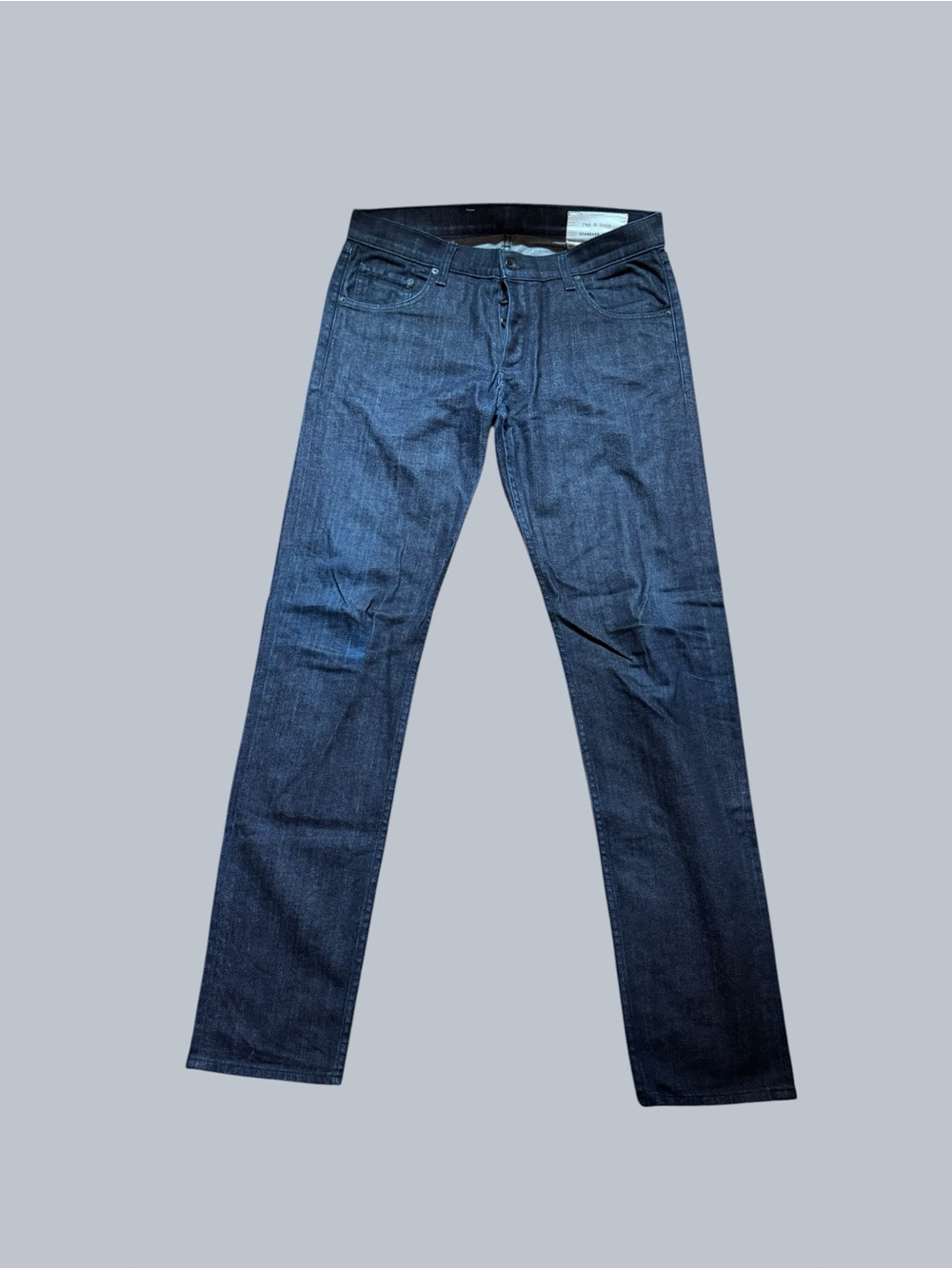 rag & bone Men’s Dark Indigo Slim Straight Jeans